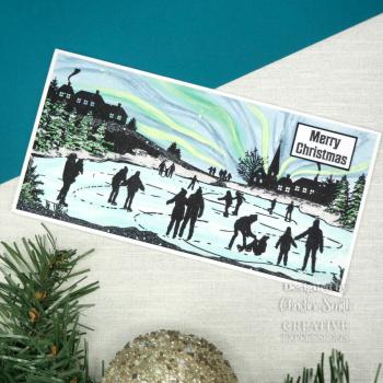 Creative Expressions - Rubber Stamp - Skating Fun  - Gummistempel