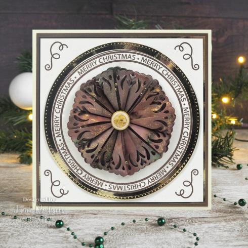 Creative Expressions - Clear Stamp A5 - Tea Bag Folding Frosty Wreath - Stempel