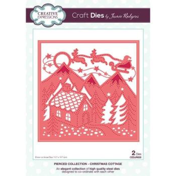 Creative Expressions - Craft Dies -  Pierced Christmas Cottage - Stanze