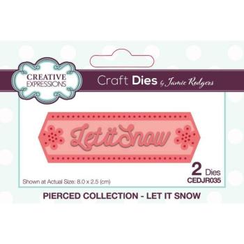 Creative Expressions - Craft Dies -  Pierced Let It Snow  - Stanze