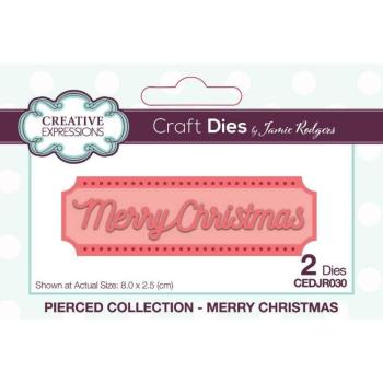 Creative Expressions - Craft Dies -  Pierced Merry Christmas - Stanze