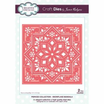 Creative Expressions - Craft Dies - Pierced Snowflake Mandala - Stanze