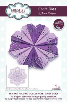 Creative Expressions - Craft Dies -  Tea Bag Folding Daisy Doily - Stanze