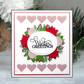 Creative Expressions - Craft Dies -  Festive Oval Wreath Frame  - Stanze