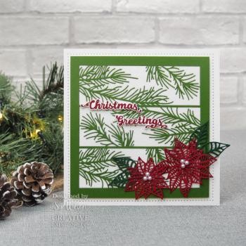 Creative Expressions - Craft Dies - Festive Poinsettia Trio - Stanze