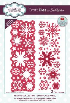 Creative Expressions - Craft Dies -  Festive Snowflake Panel  - Stanze
