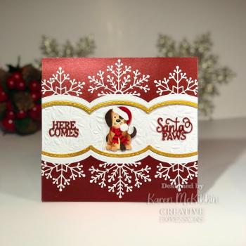 Creative Expressions - Craft Dies -  Festive Snowflake Scalloped Border - Stanze