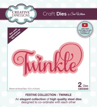 Creative Expressions - Craft Dies -  Festive Twinkle - Stanze