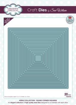 Creative Expressions - Craft Dies -  Noble Collection Round Corner Squares - Stanze