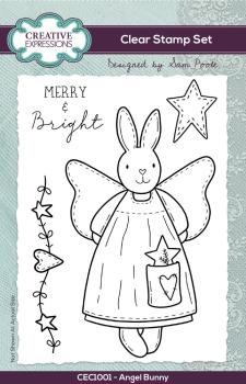 Creative Expressions - Clear Stamp A6 -  Angel Bunny  - Stempel