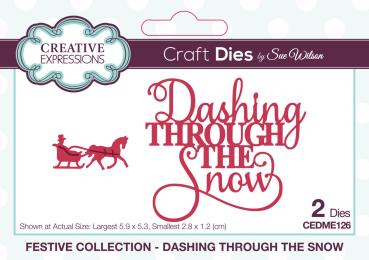 Creative Expressions - Craft Dies -  Festive Mini Expressions Dashing Through The Snow  - Stanze