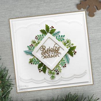 Creative Expressions - Craft Dies -  Festive Mini Expressions Rejoice in the Season  - Stanze