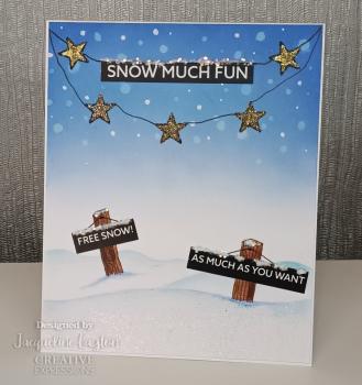 Creative Expressions - Embesllishment - Wordies Sentiment Sheets 6x8 Inch Winter Wishe