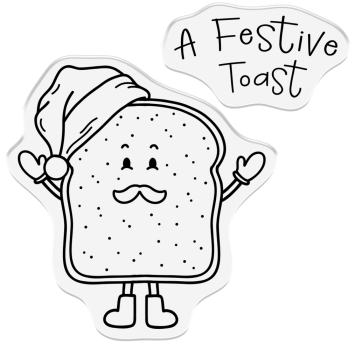 Crafters Companion -  A Festive Toast - Clear Stamps