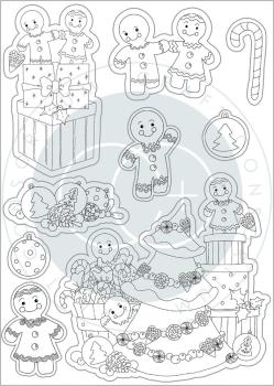 Craft Consortium - Clear Stamp -Candy Christmas Decorate - Stempel