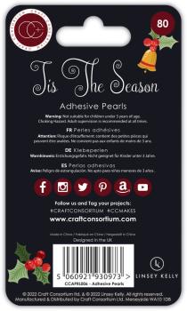 Craft Consortium - Adhesive Pearls - " Tis the Season " - Klebeperlen