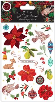 Craft Consortium - Rub-on Transfers - " Tis the Season " - Aufkleber