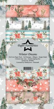 Paper Favourites - "  Winter Dreams  " - Slim Paper Pack - 3x8 Inch 