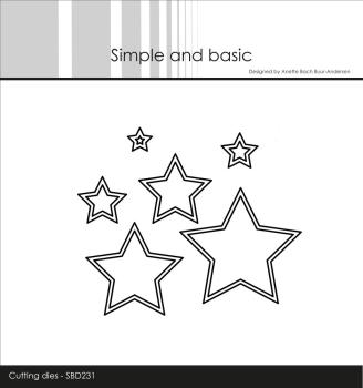 Simple and Basic " Outline Stars " Stanze -  Die
