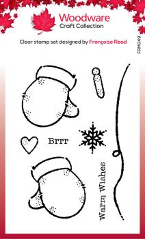 Woodware - Clear Stamps - Gloves  - Stempel 