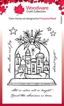 Woodware - Clear Stamps - Silent Night Globe  - Stempel 