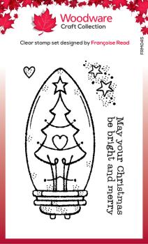 Woodware - Clear Stamps - Tree Light Bulb  - Stempel 