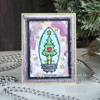 Woodware - Clear Stamps - Tree Light Bulb  - Stempel 