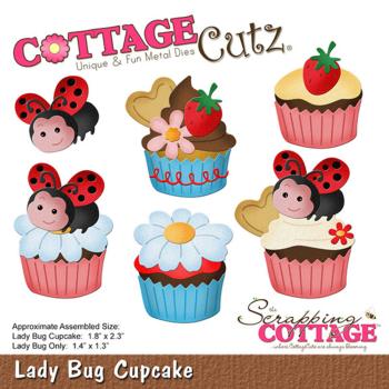 Scrapping Cottage Die - Lady Bug Cupcake