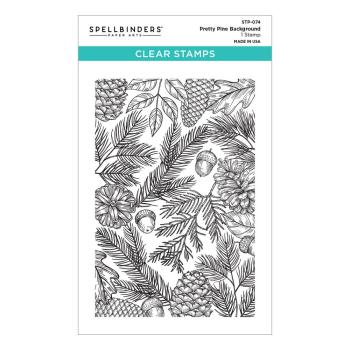 Spellbinders -  Clear Stamp - "Pretty Pine Background" - Stempel