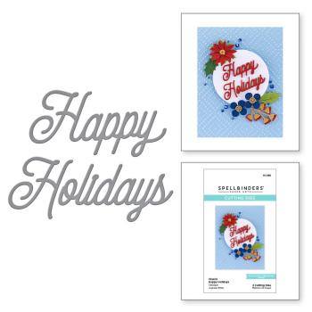 Spellbinders Dies "Classic Happy Holidays " Stanzschablonen