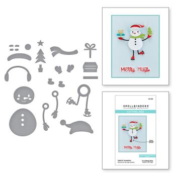 Spellbinders Dies "Dancin' Snowman" Stanzschablonen