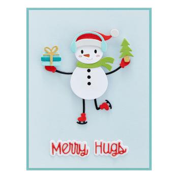 Spellbinders Dies "Dancin' Snowman" Stanzschablonen