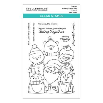 Spellbinders Stempelset - "Holiday Group Hug" - Silikonstempel