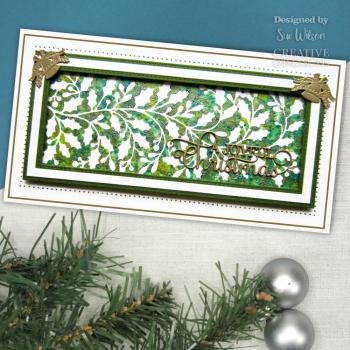 Creative Expressions - Craft Dies -  Slimline Holly Swirls - Stanze