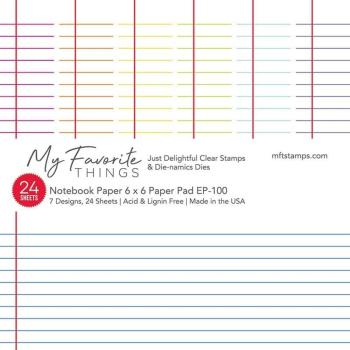 My Favorite Things Notebook Paper 6x6 Inch Paper Pad