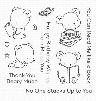 My Favorite Things Stempelset "Bookworm Bears" Clear Stamp Set