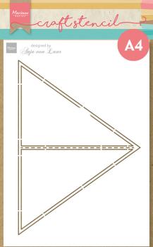 Marianne Design - Stencil - Triangle Card  - Schablone 