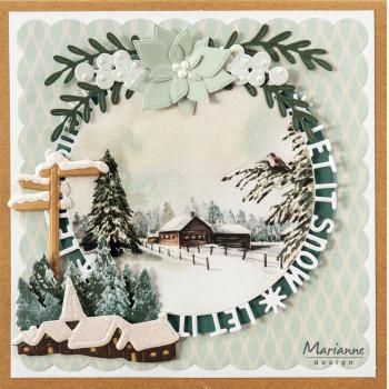 Marianne Design Craftables - Dies - Let It Snow Circle  - Stanzschablone 