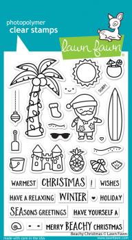 Lawn Fawn Stempelset "Beachy Christmas" Clear Stamp