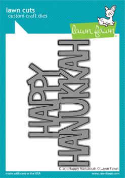 Lawn Fawn Craft Dies - "Giant Happy Hanukkah" - Stanzen