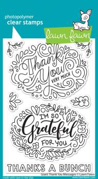 Lawn Fawn Stempelset "Giant Thank You Messages" Clear Stamp