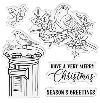 Crafters Companion - Festive Birds - Clear Stamps