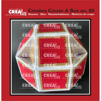 Crealies - Craft Die - Create A Box Disco Ball Box - Stanzschablone 