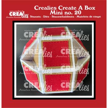 Crealies - Craft Die - Create A Box Mini Disco Ball Box Mini - Stanzschablone 