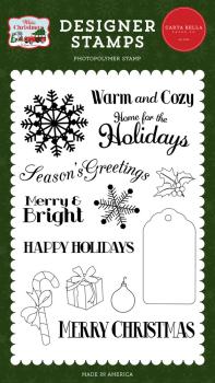Carta Bella - Clear Stamp - "Home For the Holidays" - Stempelset