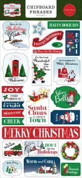 Carta Bella - Chipboard - " White Christmas" - Sticker