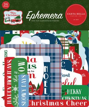 Carta Bella - Ephemera - "White Christmas" - Stanzteile