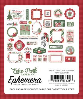 Echo Park - Ephemera -  "Santa Claus Lane" - Stanzteile