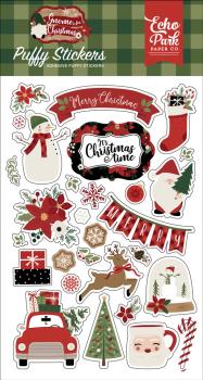 Echo Park - Puffy Stickers - " Gnome For Christmas" - Aufkleber