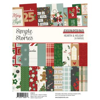 Simple Stories Simple  Hearth & Holiday Paper Pad - Designpapier 6x8 Inch